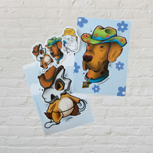 Stickers & Postcard Complete Pack